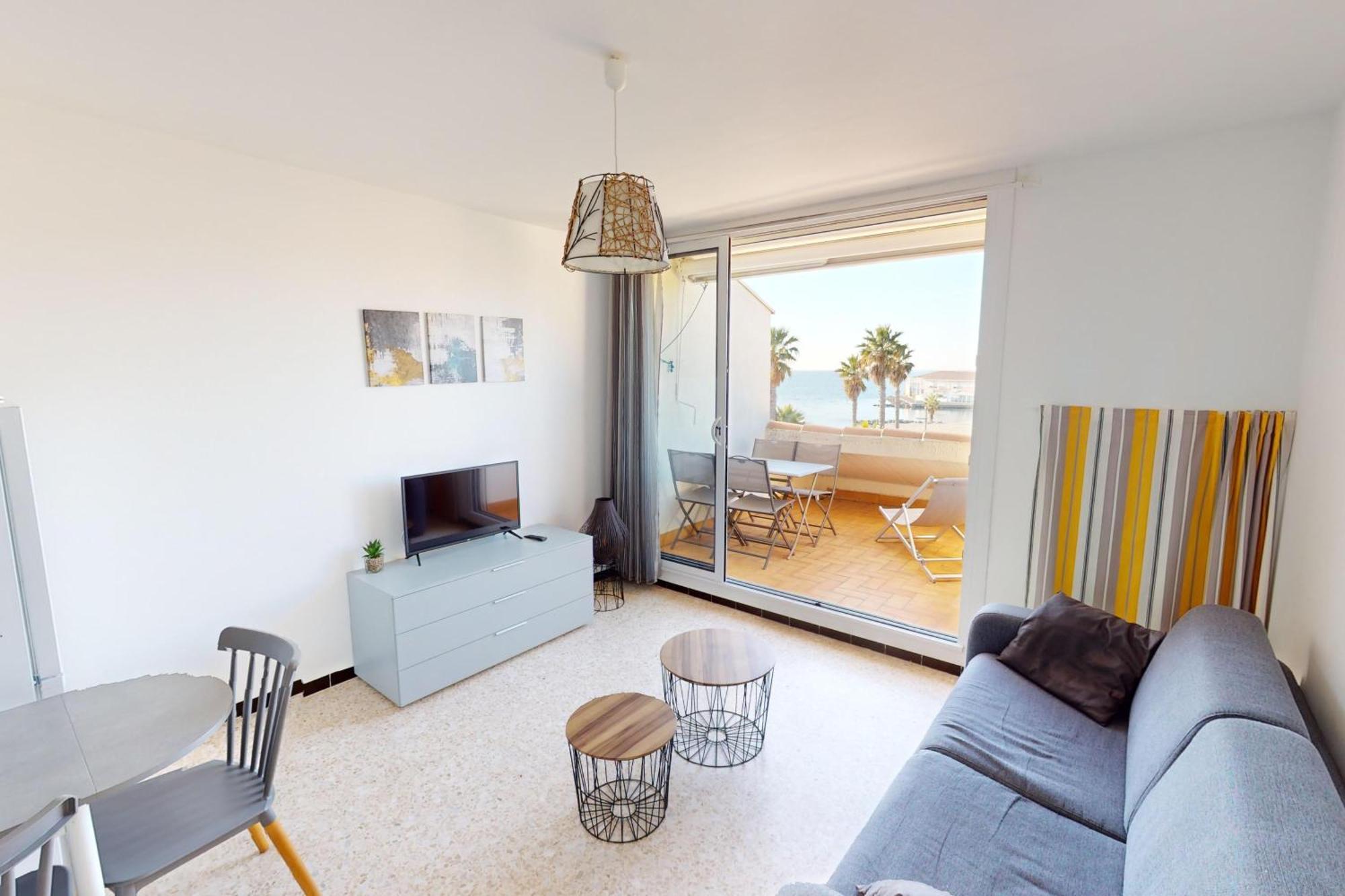 Appartement T2 Vue Plage Meze Proche Sete Bagian luar foto